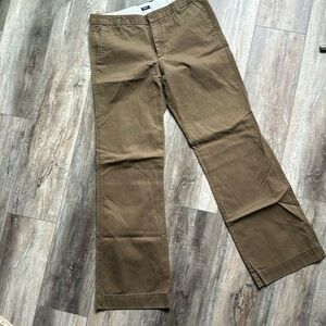 GAP pants size 8 regular trousers boy cut khaki career comfort
